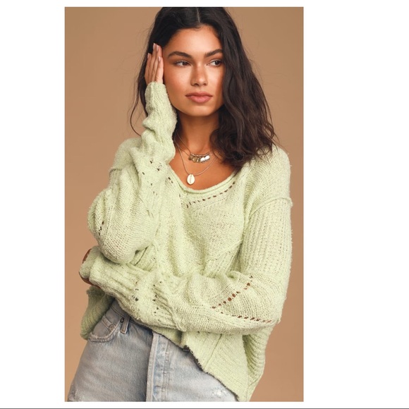 FREE PEOPLE PULLOVER LUXE KNIT SWEATER A2C - Picture 10 of 16